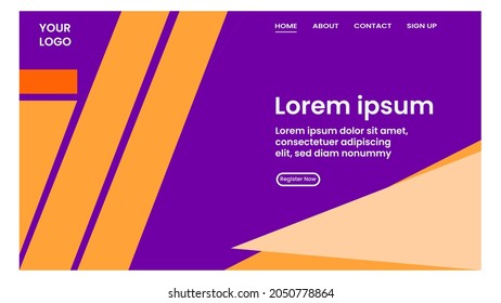 ABSTRACT GEOMETRIC BACKGROUND FLAT COLOR DESIGN VECTOR TEMPLATE FOR WALLPAPER, COVER DESIGN, HOMEPAGE DESIGN