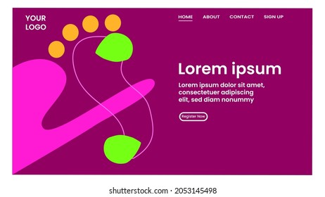 ABSTRACT GEOMETRIC BACKGROUND FLAT COLOR DESIGN VECTOR TEMPLATE FOR WALLPAPER, COVER DESIGN, HOMEPAGE DESIGN