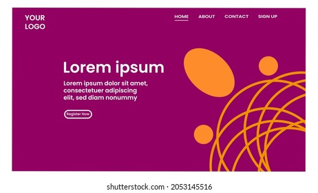 ABSTRACT GEOMETRIC BACKGROUND FLAT COLOR DESIGN VECTOR TEMPLATE FOR WALLPAPER, COVER DESIGN, HOMEPAGE DESIGN
