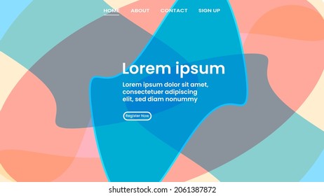 ABSTRACT GEOMETRIC BACKGROUND FLAT COLOR DESIGN VECTOR TEMPLATE FOR WALLPAPER, COVER DESIGN, HOMEPAGE DESIGN