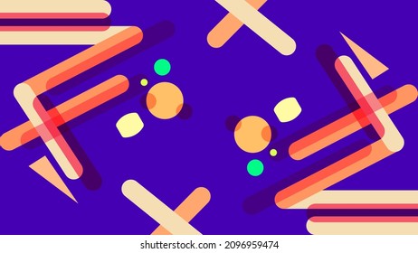 ABSTRACT GEOMETRIC BACKGROUND FLAT COLOR DESIGN VECTOR TEMPLATE FOR WALLPAPER, COVER DESIGN, HOMEPAGE DESIGN