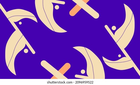 PLANTILLA DE VECTOR DE DISEÑO DE COLOR PLANO GEOMÉTRICO ABSTRACTO PARA PAPEL DE PARED, DISEÑO DE CUBIERTA, DISEÑO DE PÁGINAS NACIONALES