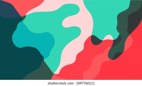 ABSTRACT GEOMETRIC BACKGROUND FLAT COLOR DESIGN VECTOR TEMPLATE FOR WALLPAPER, COVER DESIGN, HOMEPAGE DESIGN