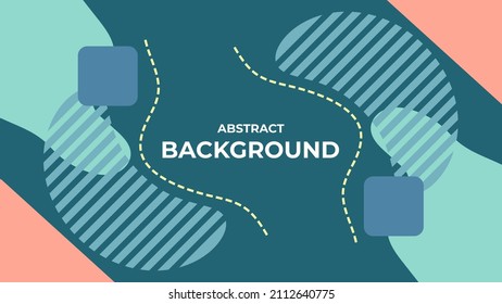 PLANTILLA DE VECTOR DE DISEÑO DE COLOR PLANO GEOMÉTRICO ABSTRACTO PARA PAPEL DE PARED, DISEÑO DE CUBIERTA, DISEÑO DE PÁGINAS NACIONALES