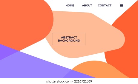 ABSTRACT GEOMETRIC BACKGROUND FLAT COLOR DESIGN VECTOR TEMPLATE FOR WALLPAPER, COVER DESIGN, HOMEPAGE DESIGN