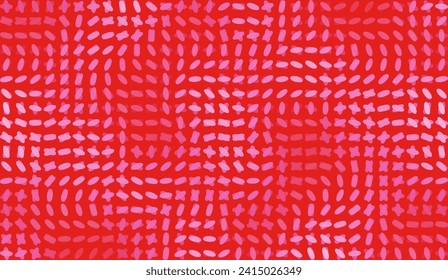 Abstract Geometric Background with Flowing and Ripple Shapes. Vector Minimal Pattern. Red Swirl Print for Valentine's Day