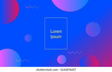 Abstract geometric background. Fluid gradient shapes composition. Modern template design for banners, covers, posters. Eps10 vector Illustration.