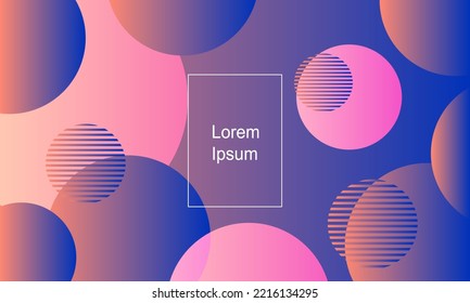 Abstract geometric background. Fluid gradient shapes composition. Modern template design for banners, covers, posters. Eps10 vector Illustration.