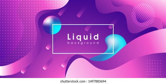 Abstract Geometric Background. Fluid Shapes Composition. Wave Liquid with Distorted Lines. Striped Geometric Poster in Red, Yellow and Orange Colors Design. Landing Page Concept with Vibrant Gradient.
