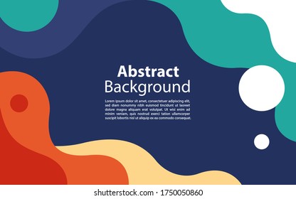 Abstract Geometric Background. Fluid Shapes Composition. Graphic design element.
