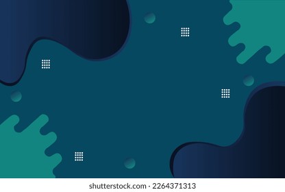 Abstract geometric background. Fluid shapes and Dynamic shapes composition.