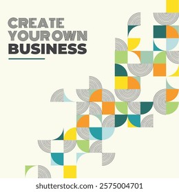 Abstract Geometric Background, Flyer, Banner, Social Media Post