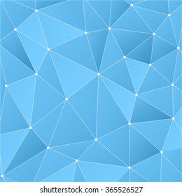 Abstract geometric background fon.Molekula and communication