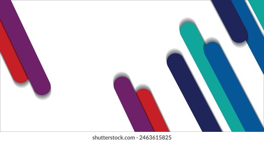 Abstract geometric background. Form pieces of colored paper. Vector illustration
