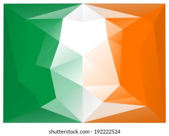 Abstract geometric background formed by triangular polygons