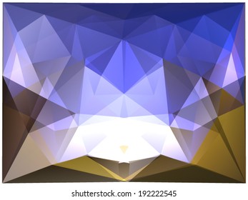 Abstract geometric background formed by triangular polygons