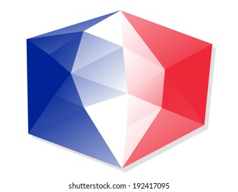 Abstract geometric background formed by triangular polygons