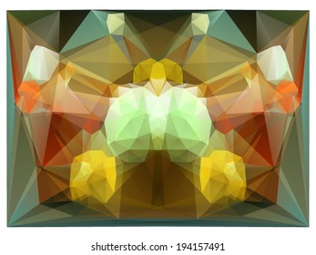 Abstract geometric background formed by triangular polygons