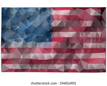 Abstract geometric background formed by triangular polygons