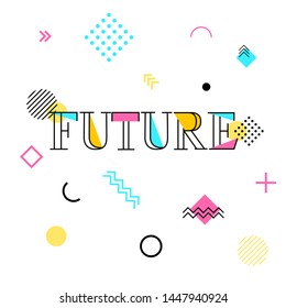 Abstract geometric background. Future patterns design. Trendy seamless outline for cards, posters, covers