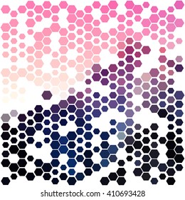 Abstract geometric background with gifferent hexagons