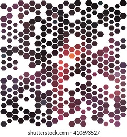 Abstract geometric background with gifferent hexagons