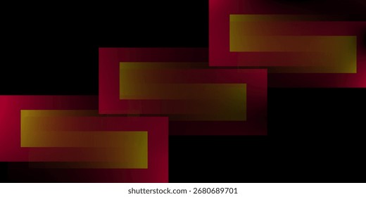 Abstract geometric background glass windows featuring a creative assembly of red and yellow rectangles, simple  modern