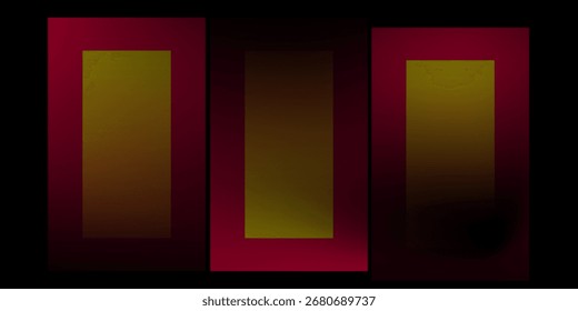 Abstract geometric background glass windows featuring a creative assembly of red and yellow rectangles, simple 