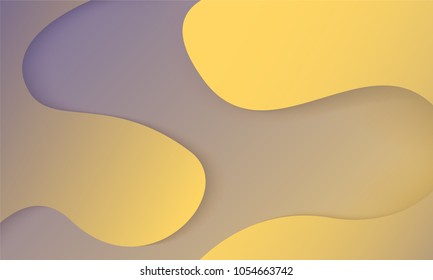 Abstract Geometric Background with Glow Effect. Bright Cover Template with Gradient. Trendy Wallpaper with Shadows. Glowing Background for Web Design, Poster, Presentation, Banner, Card, Brochure.