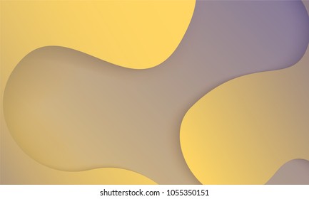 Abstract Geometric Background with Glow Effect. Bright Cover Template with Gradient. Trendy Wallpaper with Shadows. Glowing Background for Web Design, Poster, Presentation, Banner, Card, Brochure.