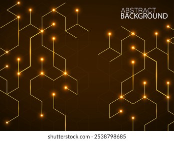 Fondo geométrico Abstractas con cubos brillantes. Concepto de tecnología geométrica con líneas y puntos