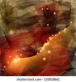 Abstract geometric background with glowing effect. Vector EPS 10.