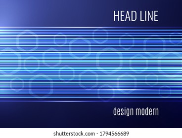 Abstract geometric background, glowing lines and hexagons. Design for brochure, presentation, poster, flyer, print, advertisement, banner website Vector illustration