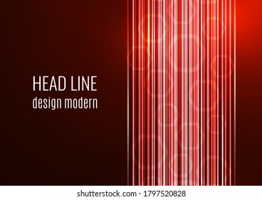 Abstract geometric background, glowing lines and hexagons. Design for brochure, presentation, poster, flyer, print, advertisement, banner website Vector illustration