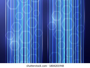 Resumen de fondo geométrico, líneas brillantes y hexágonos. Diseño de folletos, presentación, afiche, volante, impresión, publicidad, sitio web de banners Ilustración vectorial