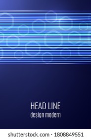 Resumen de fondo geométrico, líneas brillantes y hexágonos. Diseño de folletos, presentación, afiche, volante, impresión, publicidad, sitio web de banners Ilustración vectorial