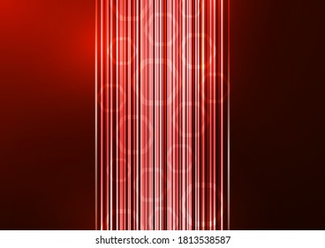 Abstract geometric background, glowing lines and hexagons. Design for brochure, presentation, poster, flyer, print, advertisement, banner website Vector illustration