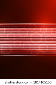 Abstract geometric background, glowing lines and hexagons. Design for brochure, presentation, poster, flyer, print, advertisement, banner website Vector illustration