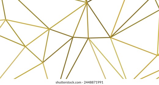 fondo geométrico abstracto con triángulos de líneas de oro
