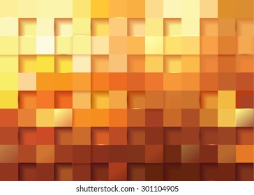 Abstract geometric background. Gold mosaic. Vector illustration