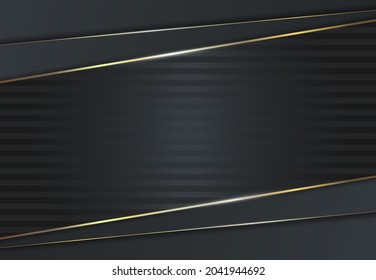 Abstract geometric background with golden shapes. Modern cover design.