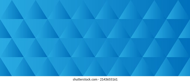 Abstract geometric background with gradient 3d triangles pattern in blue coloros