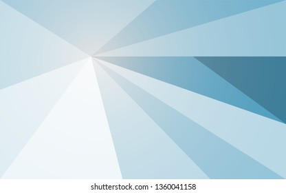 Abstract geometric background gradient blue color in lowpoly design style - vector illustration