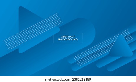 ABSTRACT GEOMETRIC BACKGROUND GRADIENT BLUE COLOR DESIGN VECTOR TEMPLATE GOOD FOR MODERN WEBSITE, WALLPAPER, COVER DESIGN 