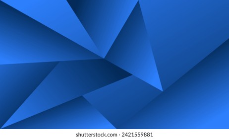 ABSTRACT GEOMETRIC BACKGROUND GRADIENT BLUE COLOR WITH GEOMETRIC SHAPES DESIGN VECTOR TEMPLATE GOOD FOR MODERN WEBSITE, WALLPAPER, COVER DESIGN 