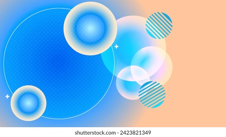 ANTECEDENTES GEOMÉTRICOS ABSTRACTOS COLOR DE NARANJA AZUL GRADIENTE CON FORMAS GEOMÉTRICAS DISEÑO PLANTILLA DE VECTOR BUENA PARA SITIOS WEB MODERNOS, PAPEL DE PARED, DISEÑO DE CUBIERTA 