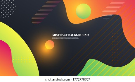 Resumen de fondo geométrico con color de gradiente