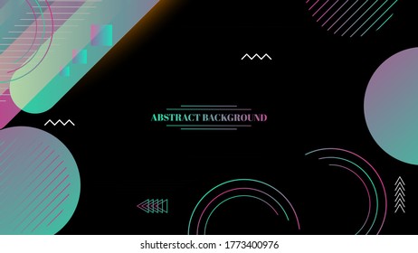 Abstract geometric background with gradient color