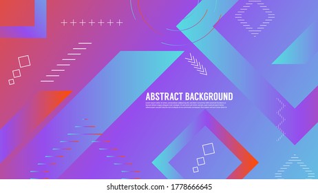 Abstract geometric background with gradient color