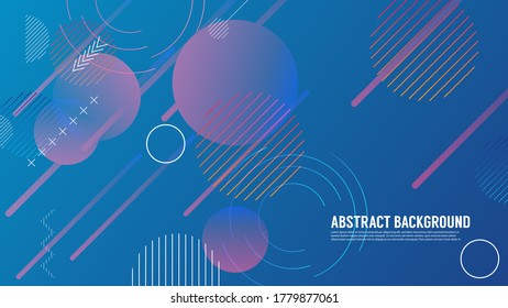 Abstract geometric background with gradient color